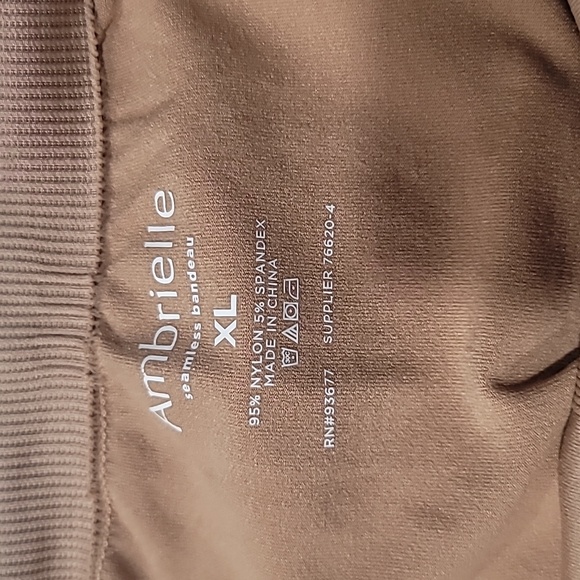 Set of 3 Bandeau Bras. Size XL. White, 1 Tan, 1 Black (Black, new, never worn) - Picture 8 of 8